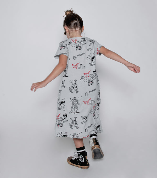 Nununu En Route A Dress Ice Grey