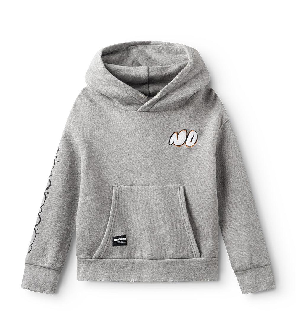 nununu extra cozy hoodie heather grey