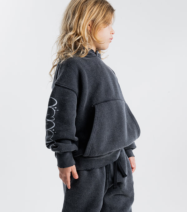 Nununu Extra Cozy Hoodie Washed Graphite