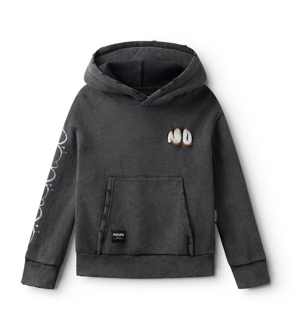 nununu extra cozy hoodie washed graphite