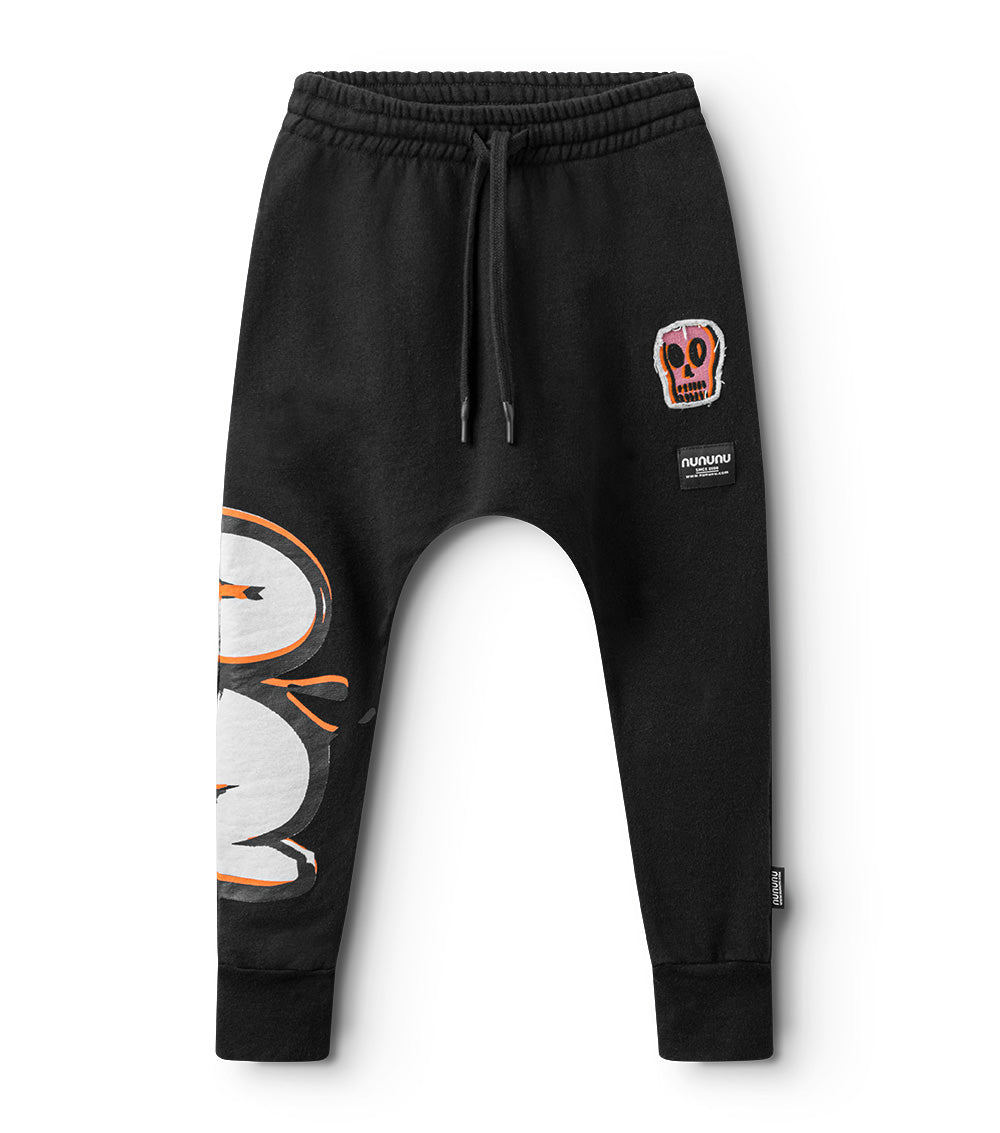 nununu extreme bubbly baggy pants black