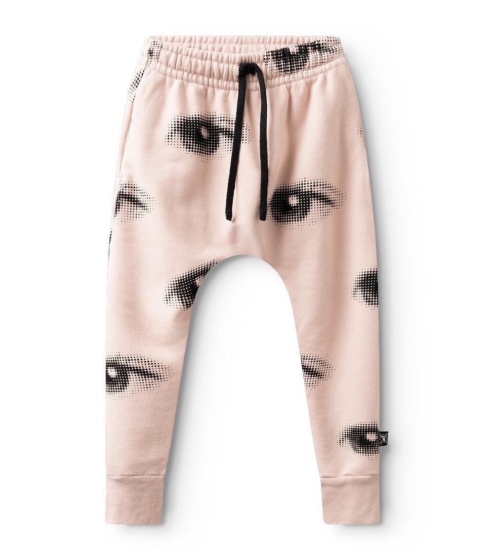 nununu eye baggy pants powder pink