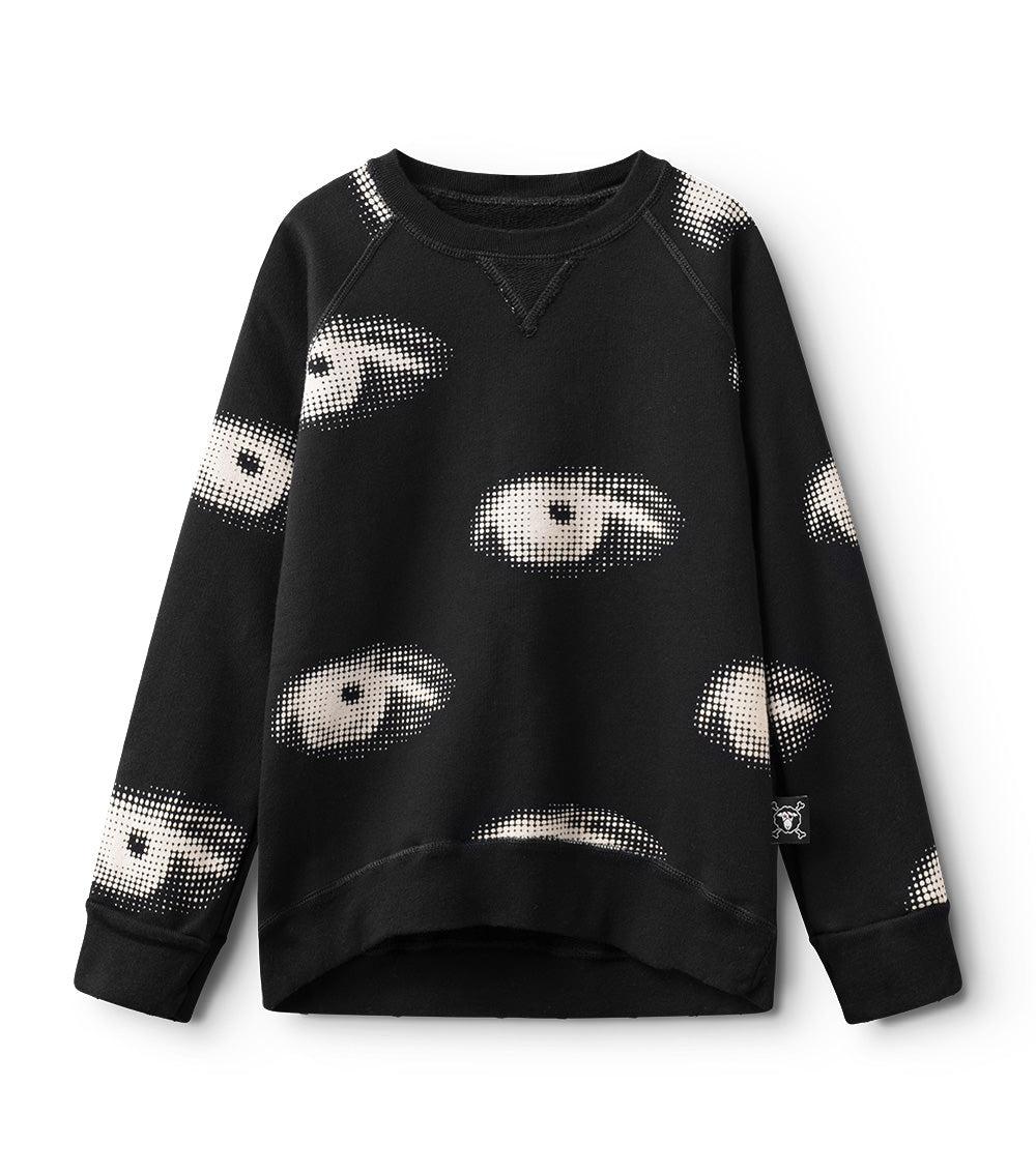 nununu eye sweatshirt black