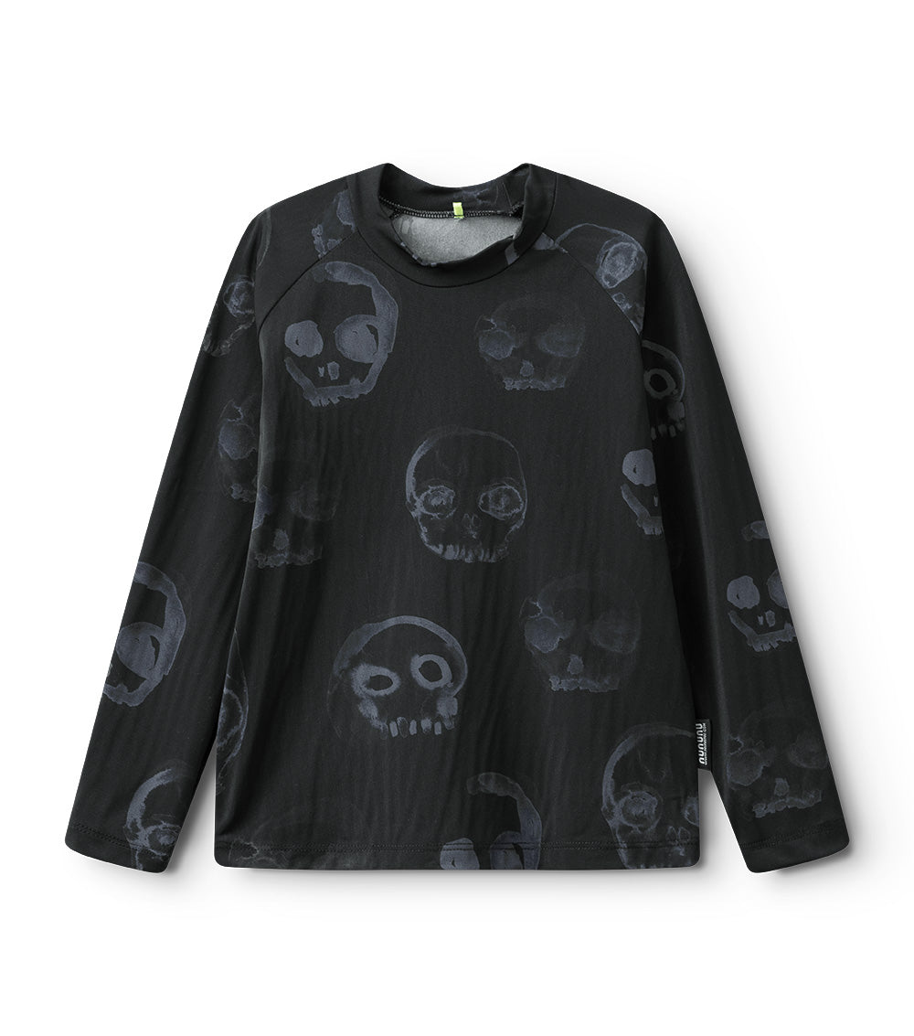 nununu faded skulls rashguard