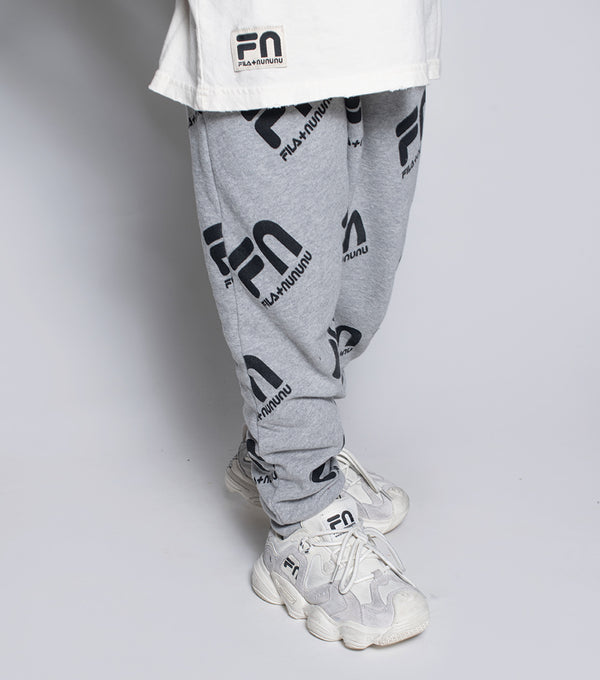 Nununu Fn Baggy Pants Heather Grey