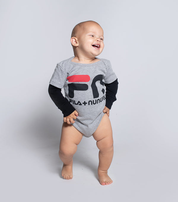 Nununu Fn Onesie Heather Grey