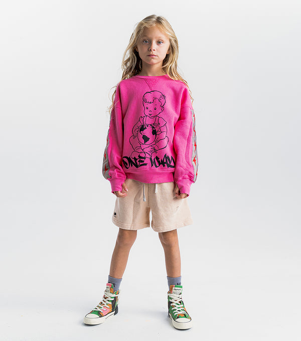 Nununu Global Kid Sweatshirt Hot Pink