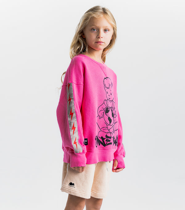 Nununu Global Kid Sweatshirt Hot Pink