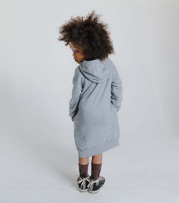 Nununu Goofy Skull Hooded Dress Black