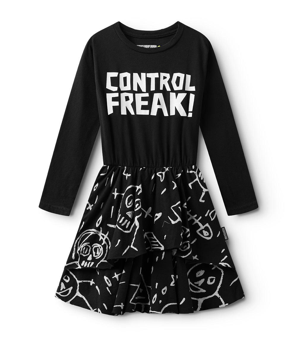 nununu goofy skulls layered dress