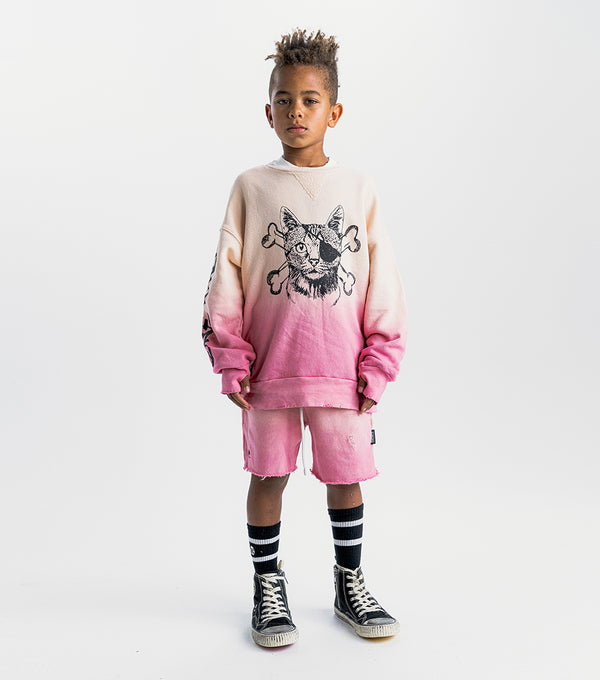 Nununu Gradient Sweatshorts Hot Pink / Nude