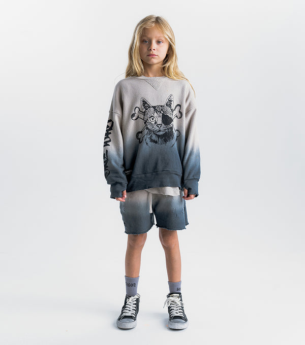 Nununu Gradient Sweatshorts Smokey Grey / Concrete