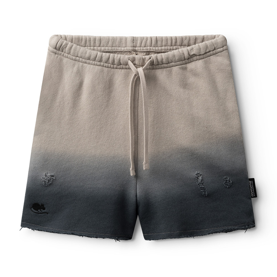 nununu gradient sweatshorts smokey grey / concrete