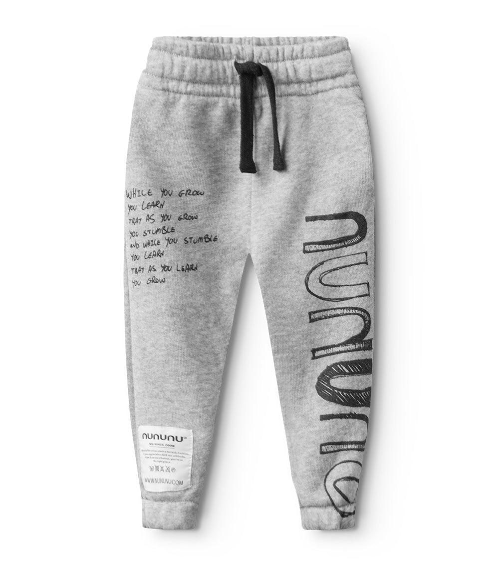 nununu growth sweatpants heather grey