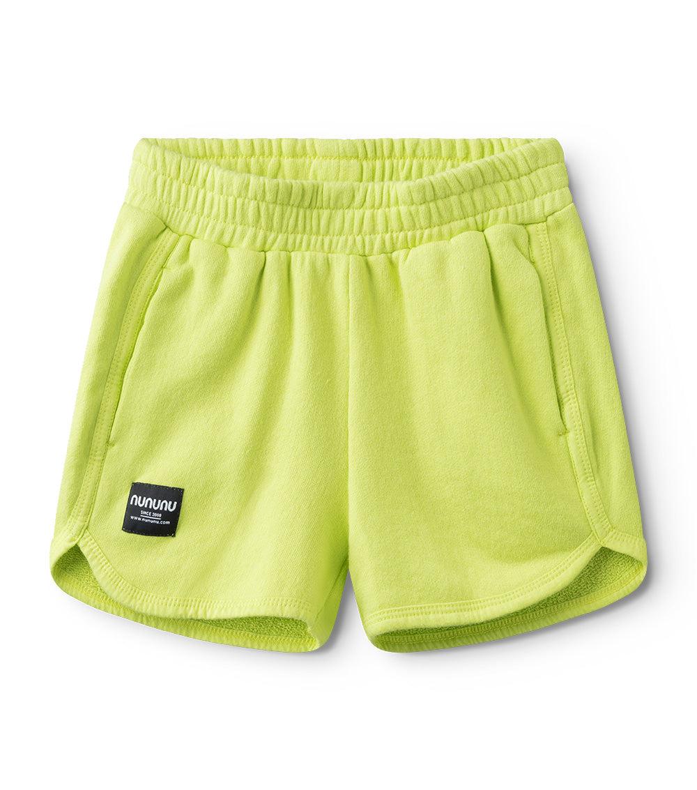 nununu gym sweatshorts hot lime