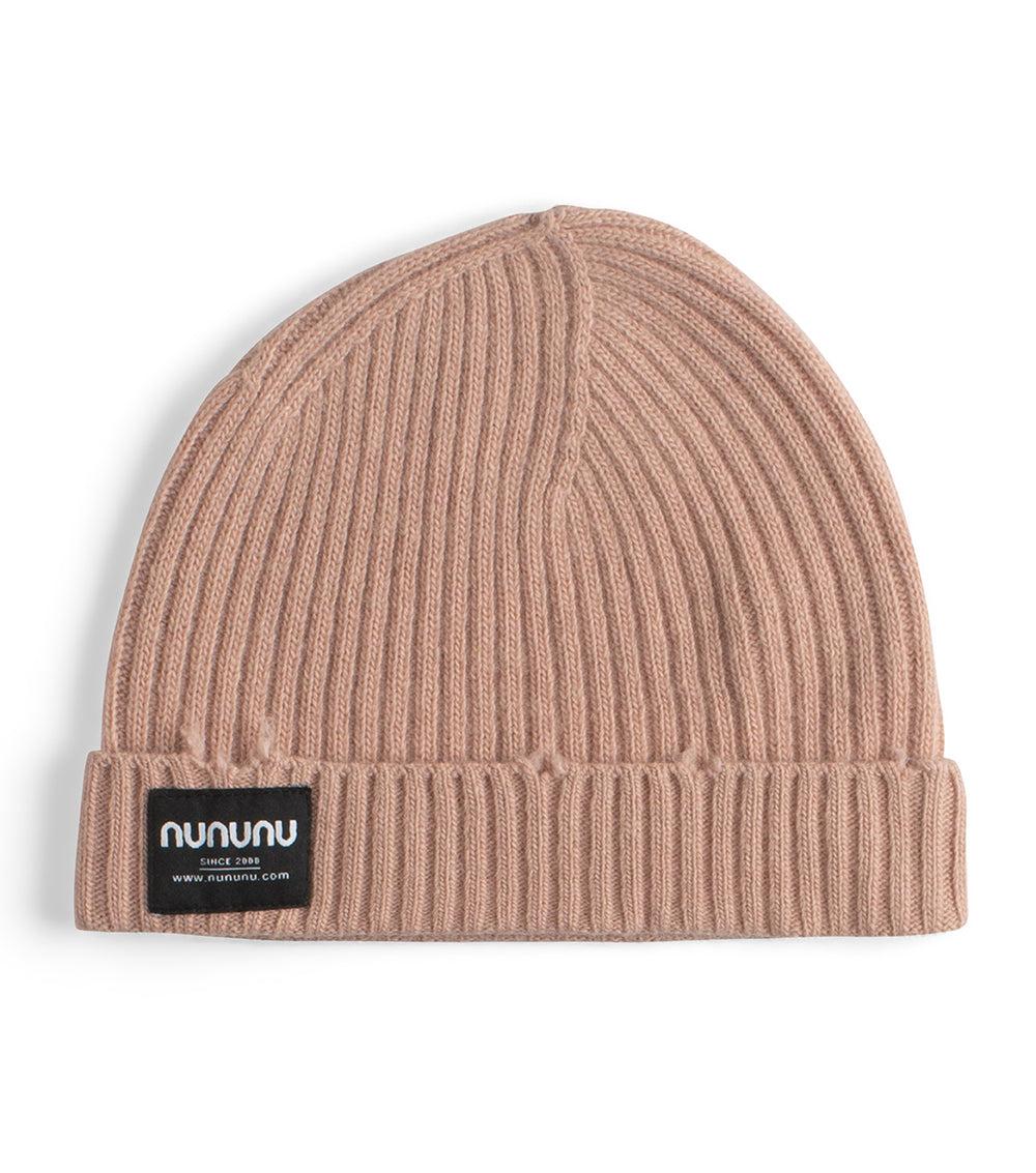 nununu knit beanie nude