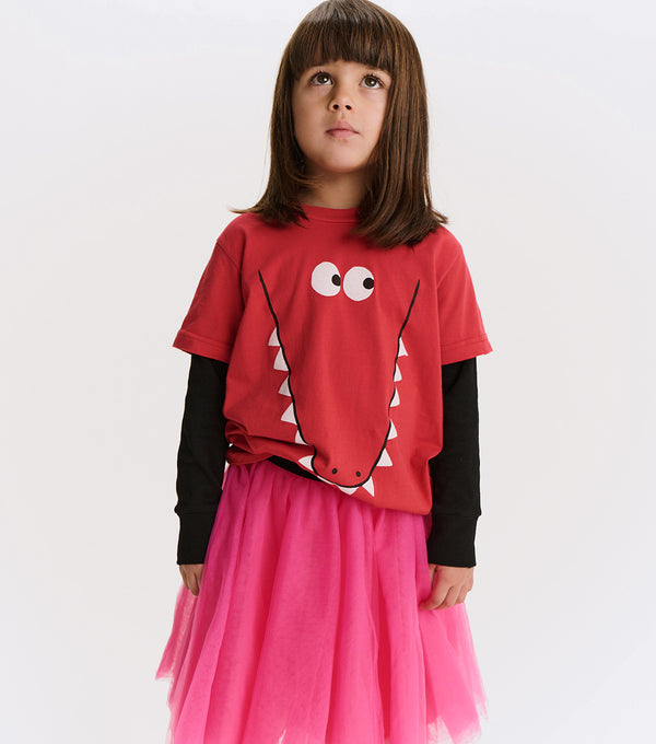 Nununu Kooky Croco Shirt Smokey Red