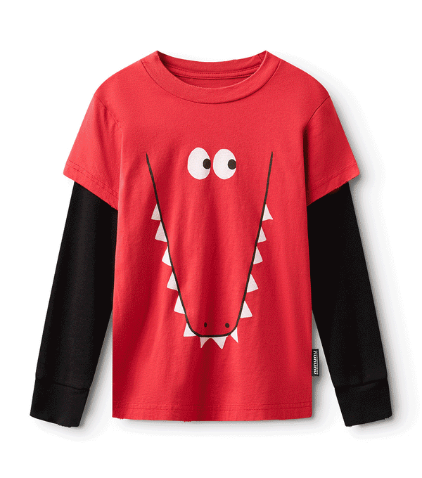 Nununu Kooky Croco Shirt Smokey Red