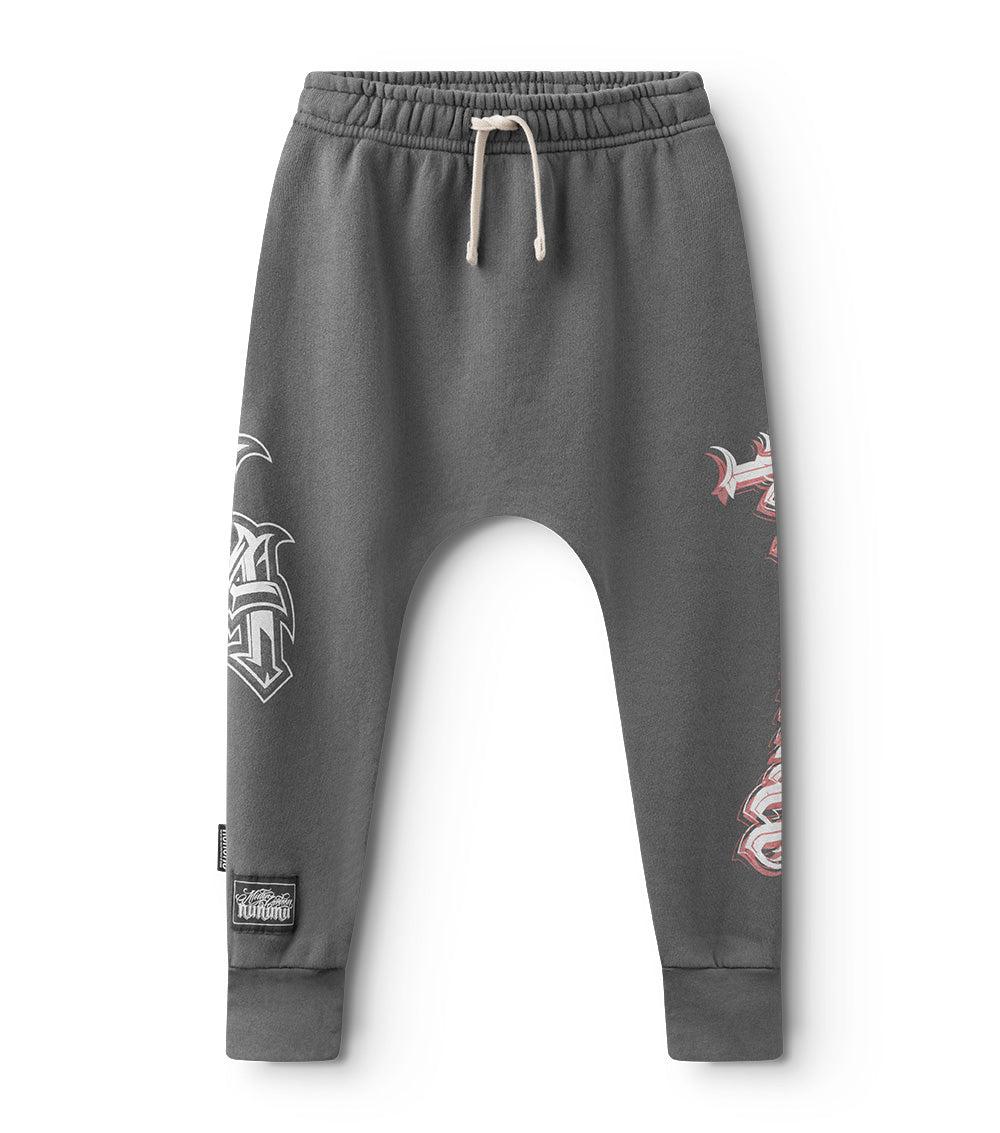 nununu l.a. baggy pants washed graphite