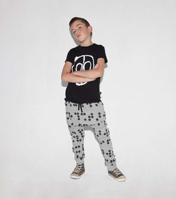 Nununu Light Braille Baggy Pants Black
