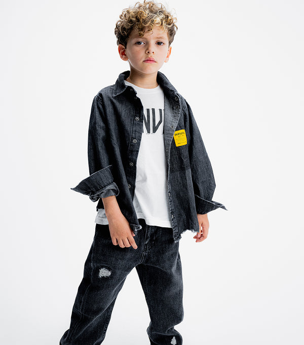 Nununu Light Denim Shirt Black