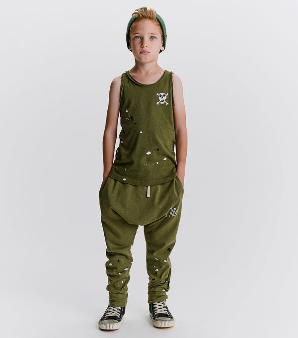 Nununu Light Splash Baggy Pants Olive