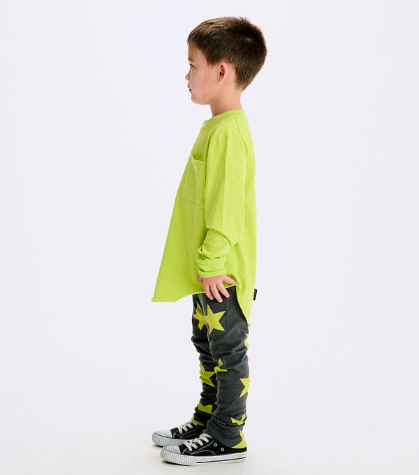 Nununu Light Star Baggy Pants Graphite/hot Lime