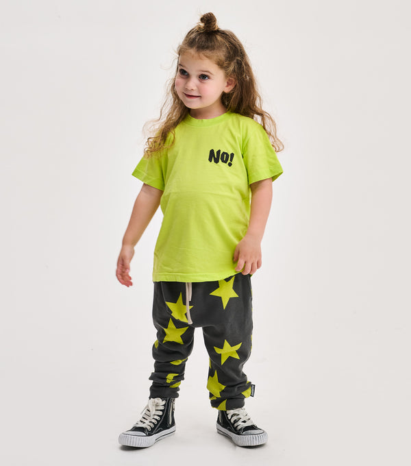 Nununu Light Star Baggy Pants Graphite/hot Lime