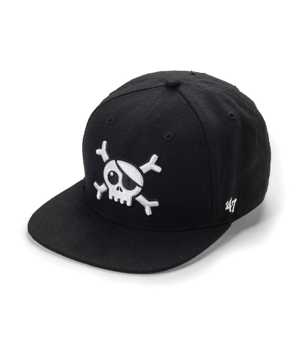 nununu logo baseball cap black/white