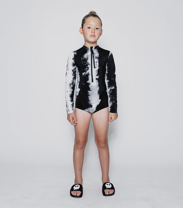 Nununu Long Sleeved Tie Dye Swimsuit