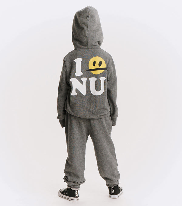 Nununu Love Nu Zip Hoodie Dark Heather Grey