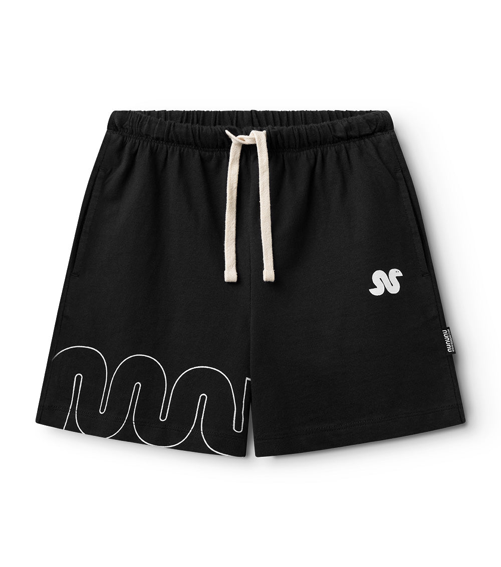 nununu lucky snake shorts black