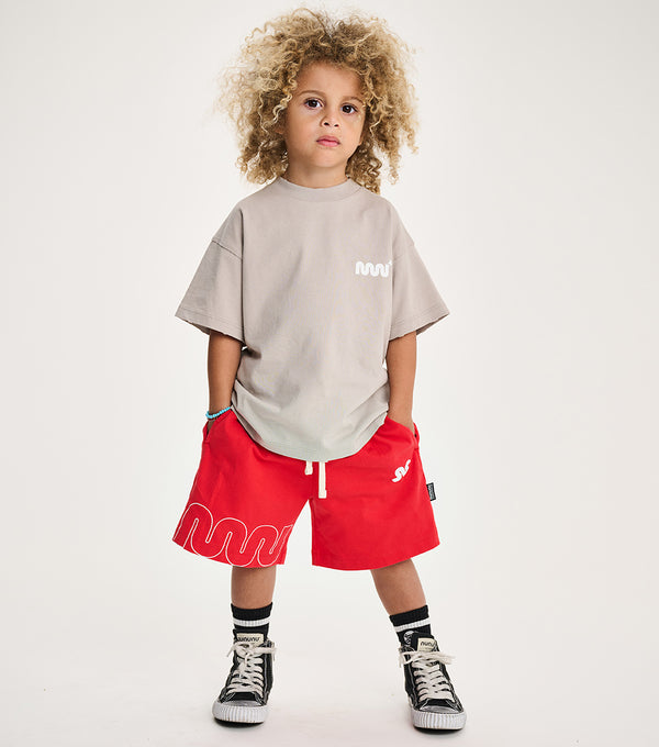 Nununu Lucky Snake Shorts Washed Red