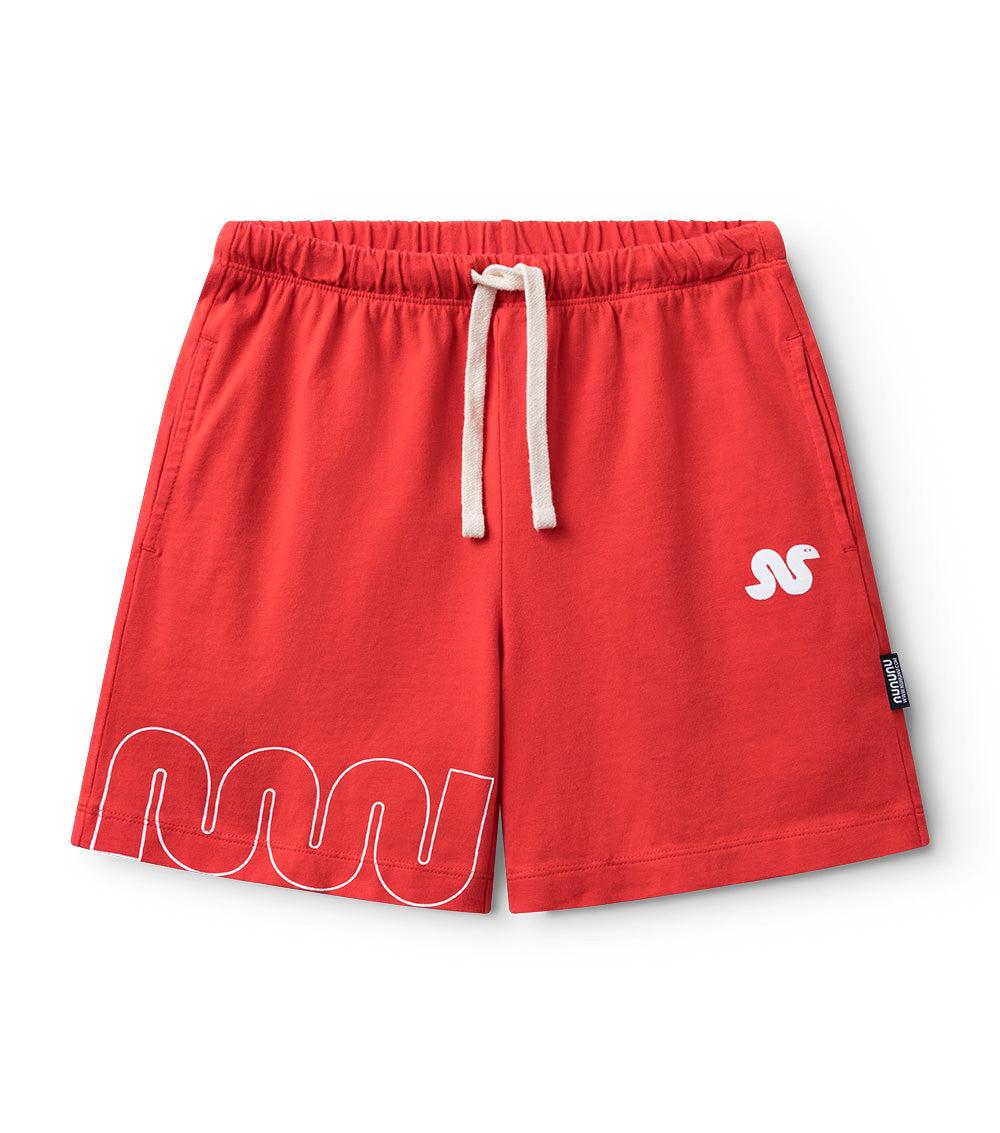 nununu lucky snake shorts washed red