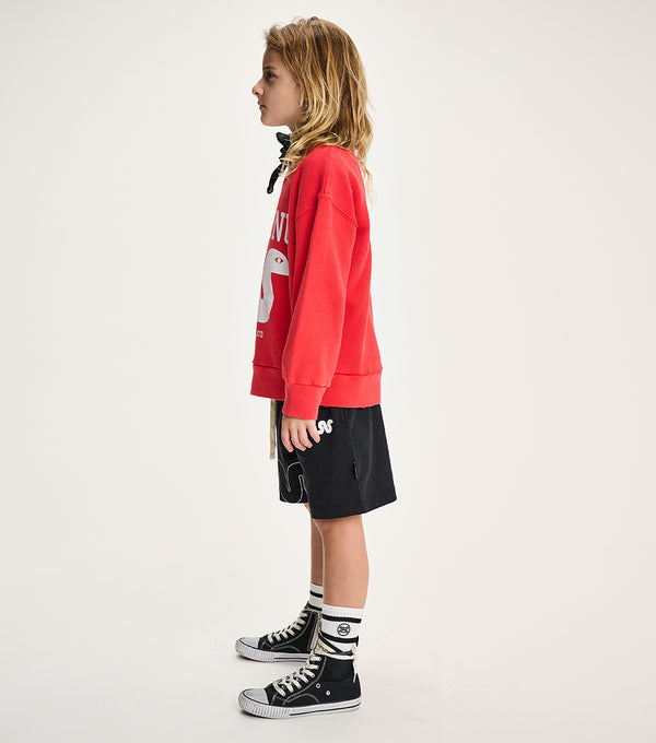 Nununu Lucky Snake Sweatshirt Washed Red