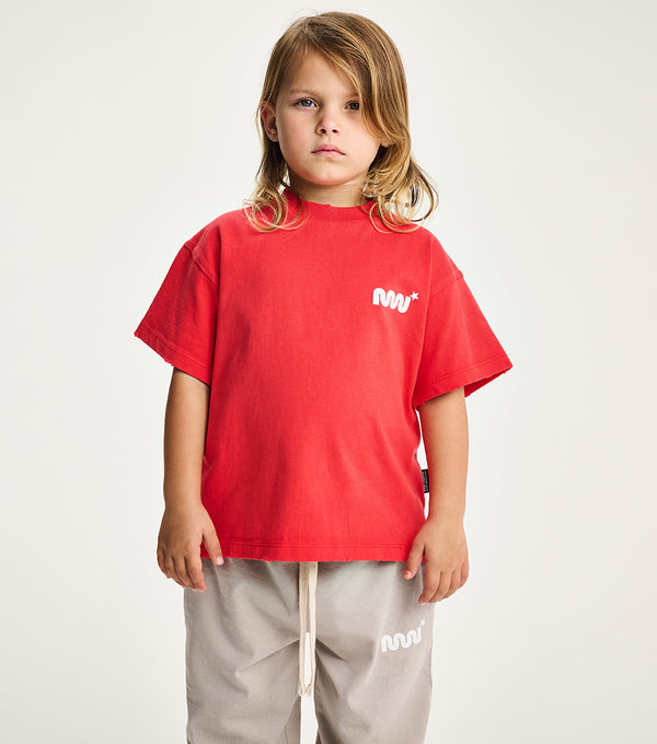 Nununu Lucky Snake T-shirt Washed Red