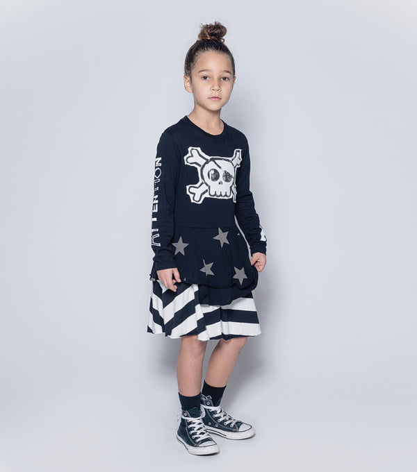 Nununu Mash Up Layered Dress Black