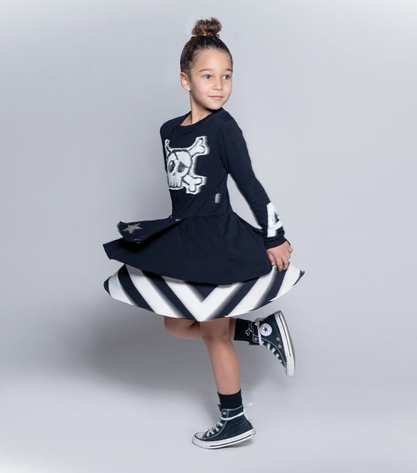 Nununu Mash Up Layered Dress Black