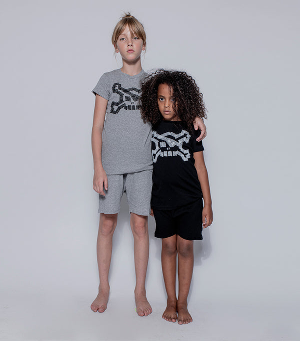 Nununu Masking Tape Skull Loungewear Black