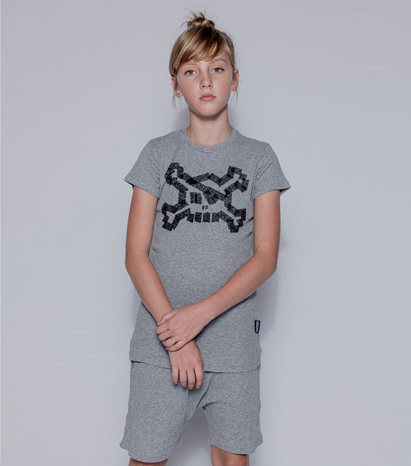 Nununu Masking Tape Skull Loungewear White