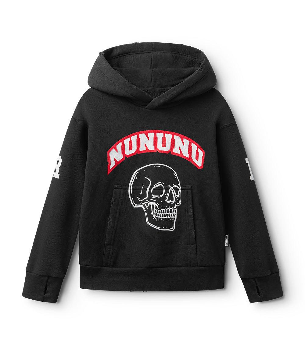 nununu md skull hoodie
