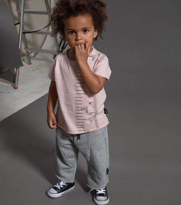 Nununu Measuring Band T-shirt Powder Pink