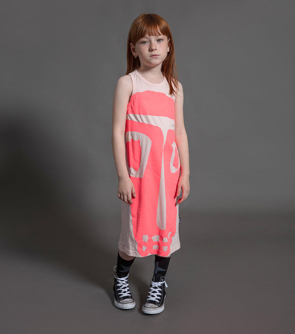 Nununu Mega Rowdy Mask Tank Dress Black