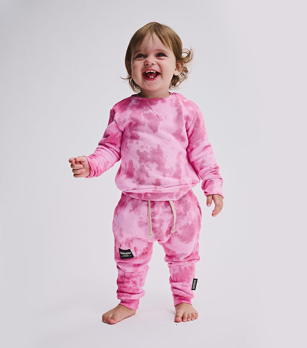 Nununu Mega Tie Dye Baby Set Super Pink