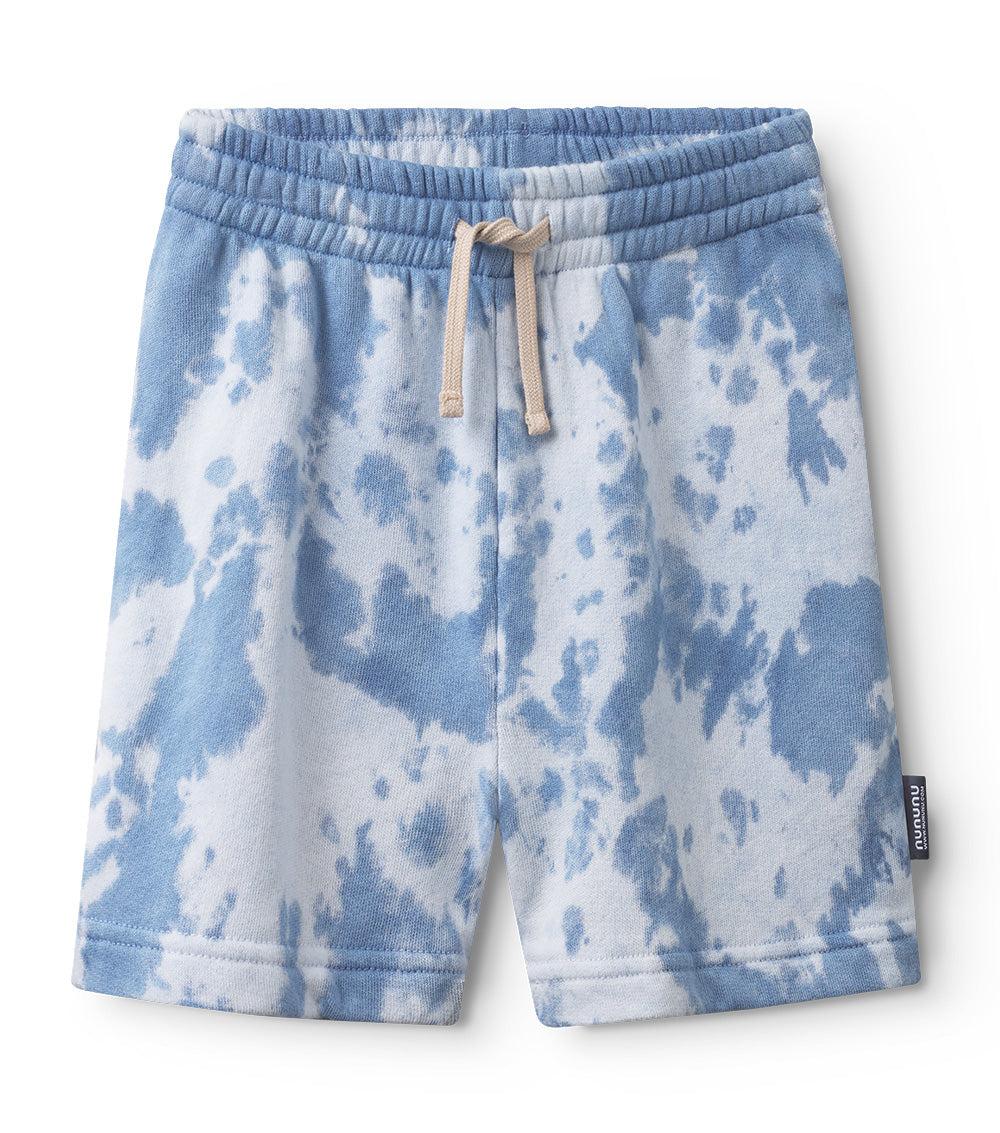 nununu mega tie dye sweatshorts indigo