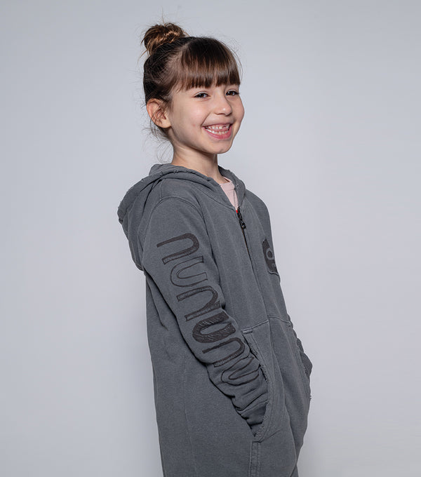 Nununu Mega Zip Hoodie Vintage Grey