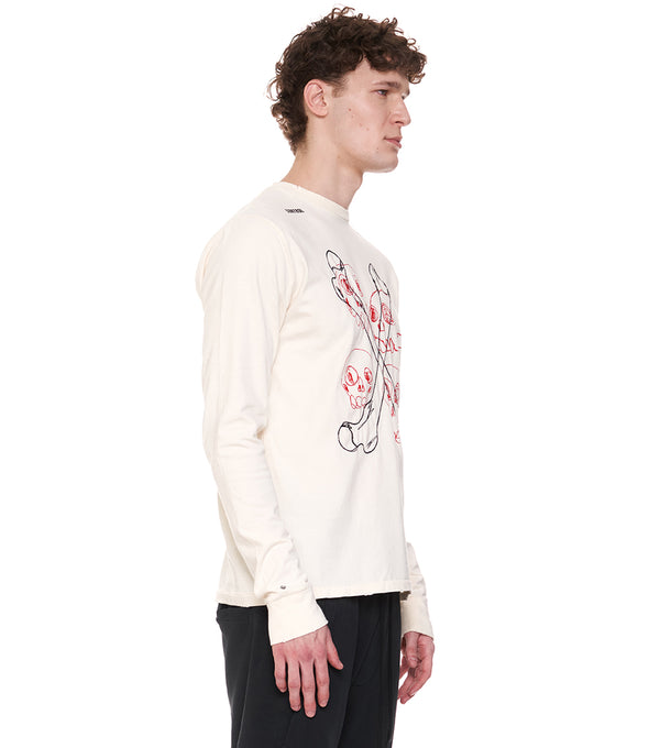 Nununu Men's Multi Skull Shirt Natural