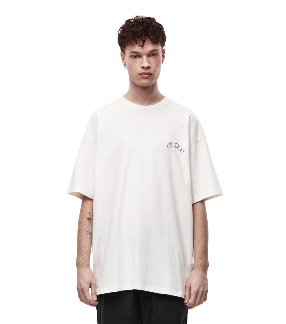 nununu men's oversized nu t-shirt white
