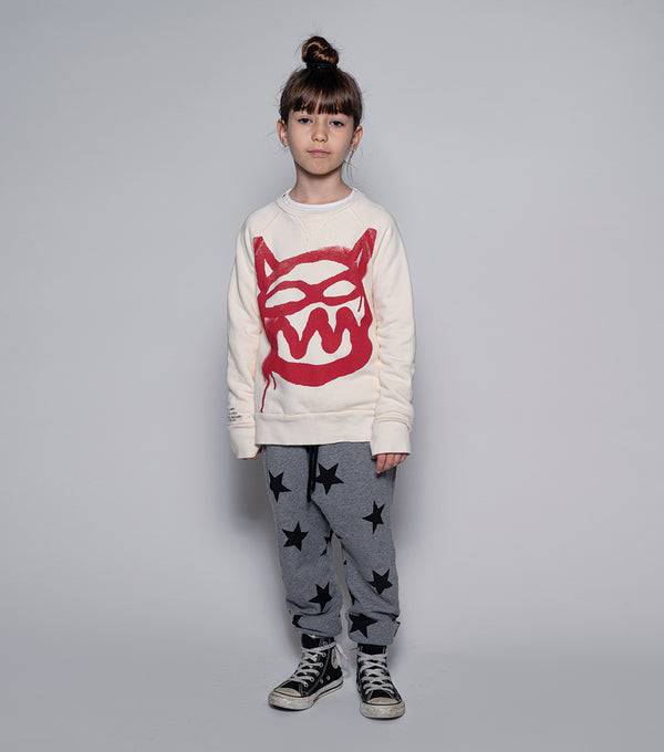 Nununu Mischief Cat Sweatshirt Natural