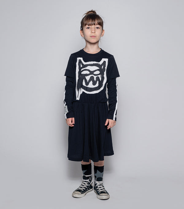 Nununu Mischief Cat Towfer Dress